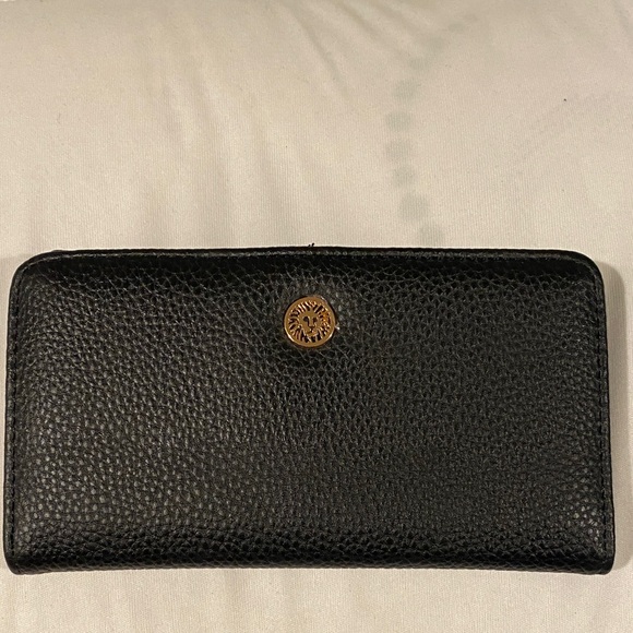 Anne Klein Handbags - Anne Klein Black Textured Wallet